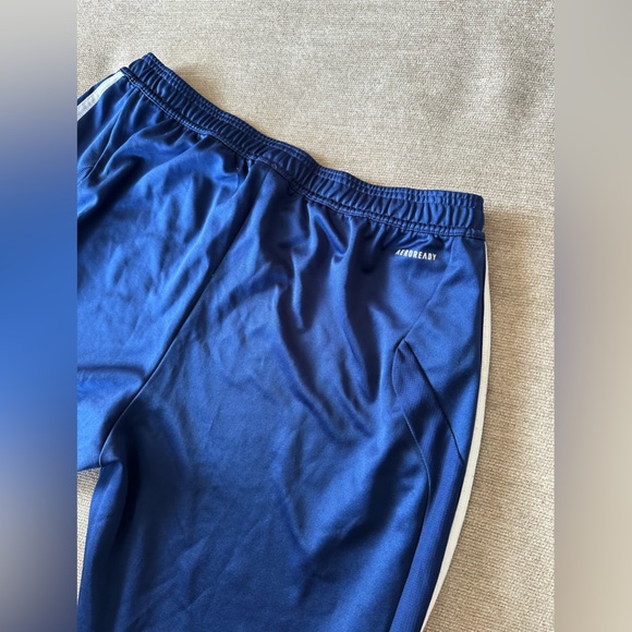Adidas Blue and White Joggers with Tapered Fit - Picture 5 of 5